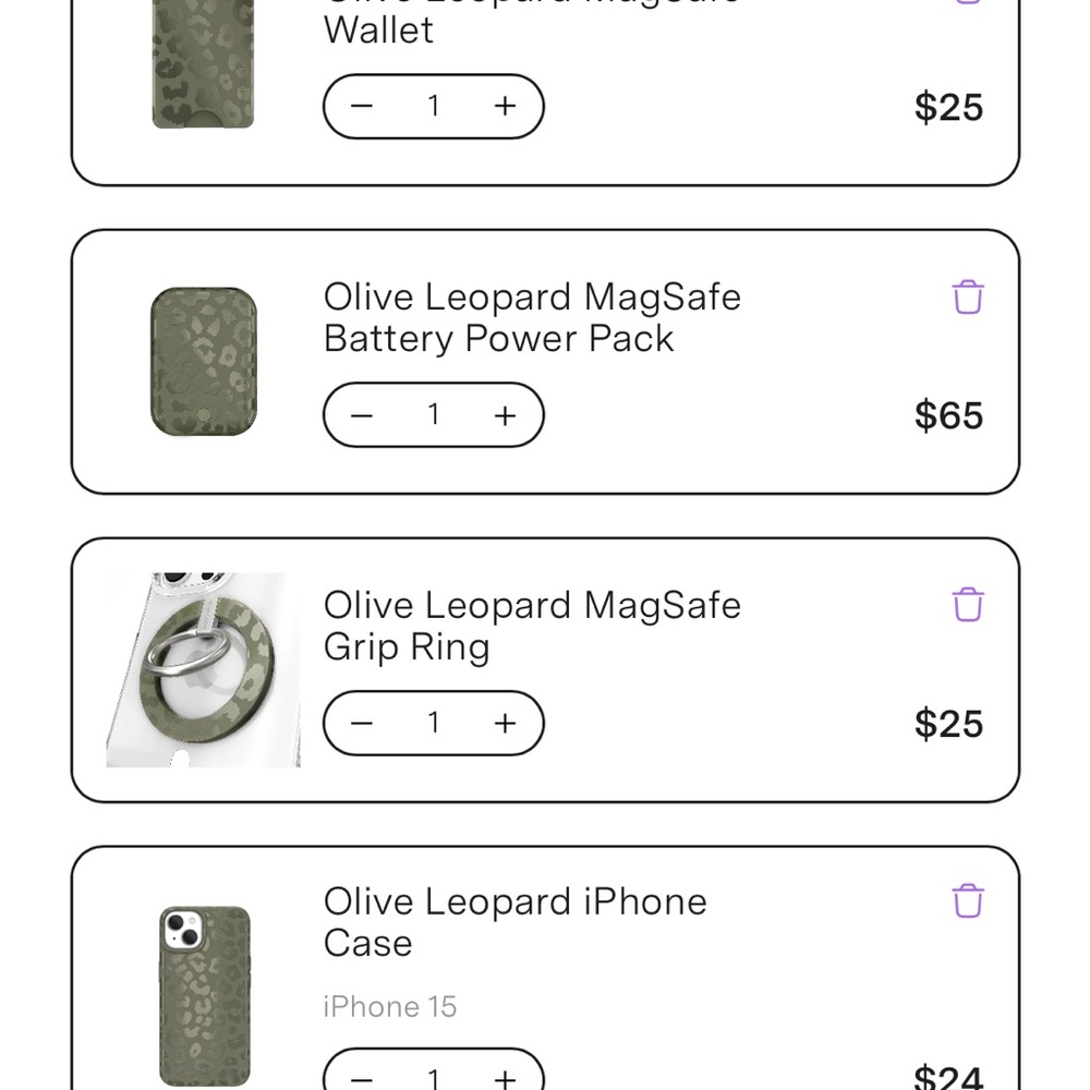 Velvet Caviar Green Leopard Phone Bundle - Picture 4 of 4